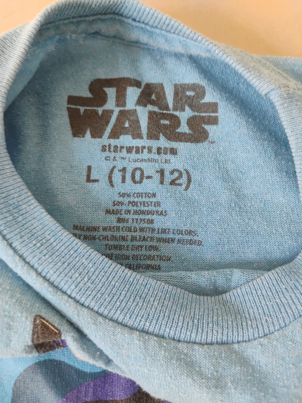 Star Wars Boys' Teal Graphic Tee with Darth Vader